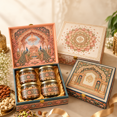 Premium Mixed Dry Fruits Gift Box 600g, Almond Cashew Pista Raisin